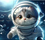 Puzzle : Astronaute-chat